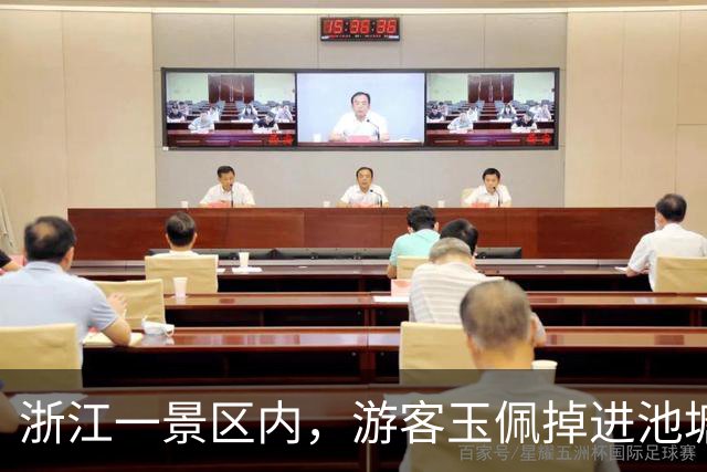 浙江一景区内，游客玉佩掉进池塘被锦鲤主动衔住；工作人员：锦鲤衔玉，好运连连，耗时5小时成功打捞归还